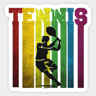 tennis vintage man gift Sticker